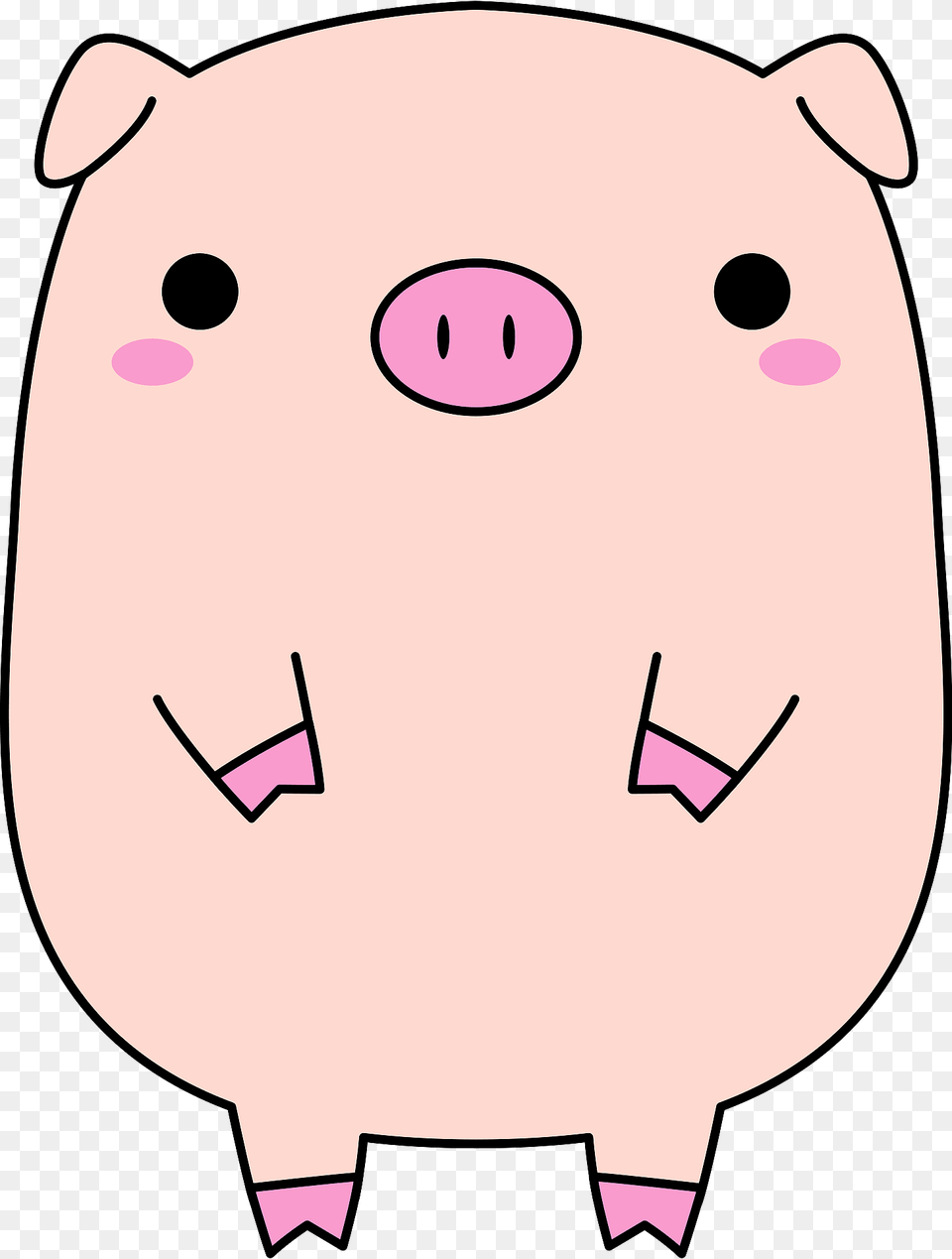 Square Pig Clipart, Piggy Bank, Animal, Fish, Sea Life Free Png Download