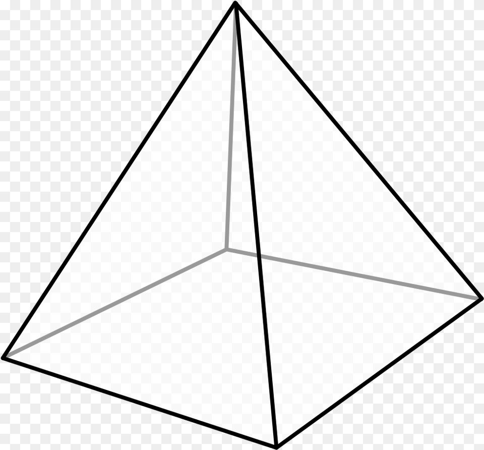 Square Pyramid Shape Edge Triangle Pyramid Geometry, Toy Png Image