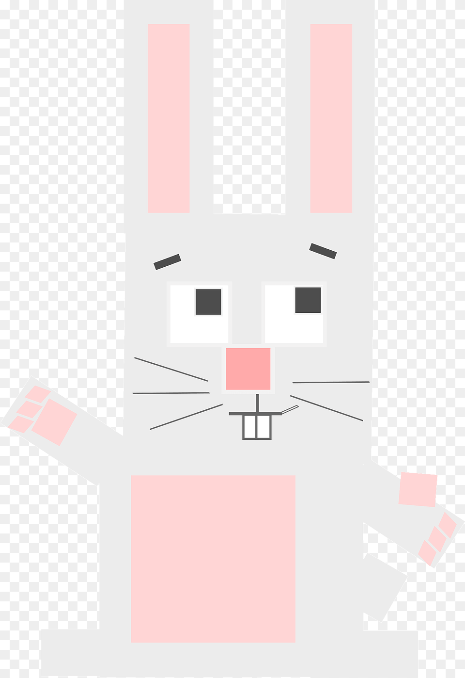 Square Rabbit Clipart Free Png