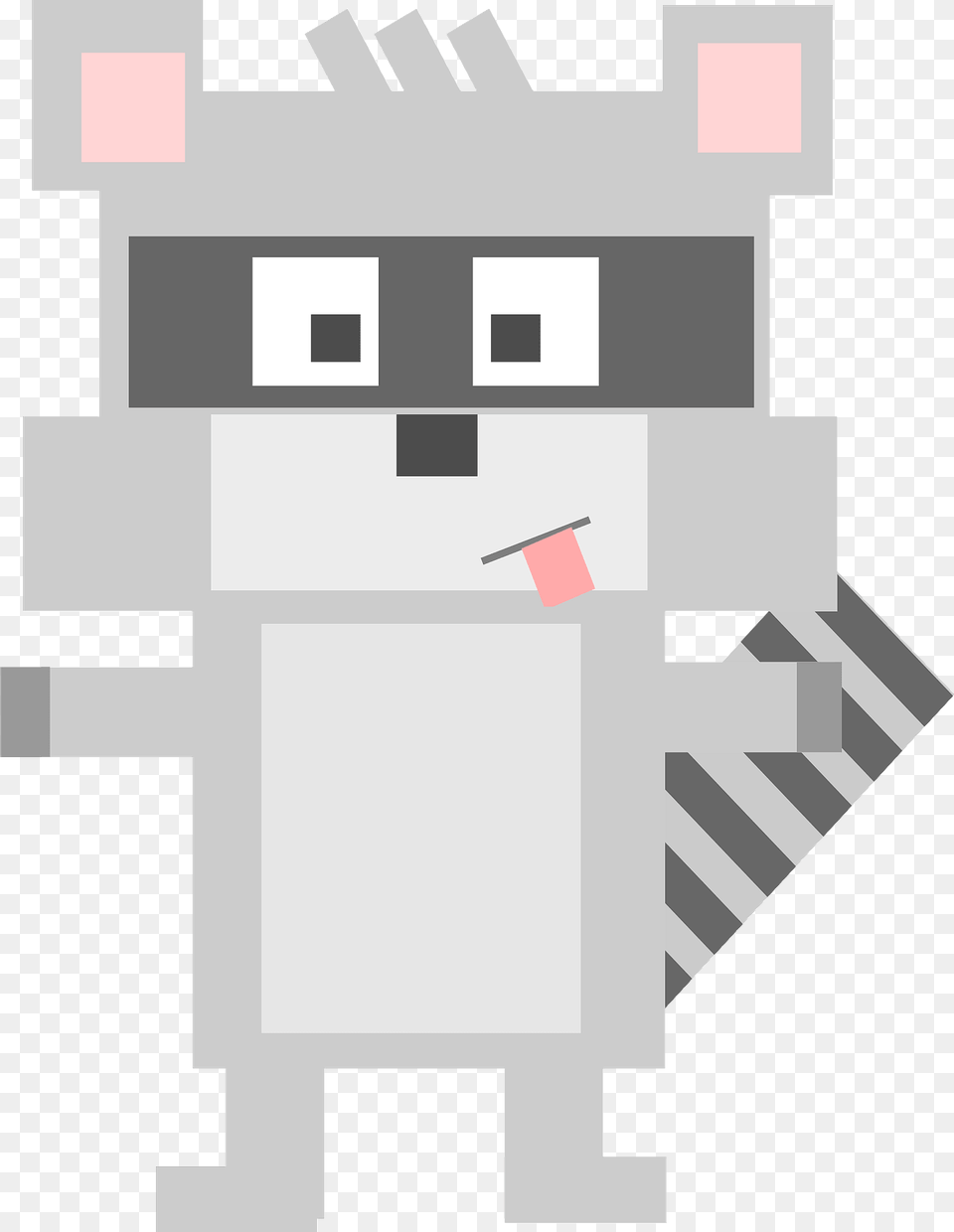 Square Racoon Clipart Png Image