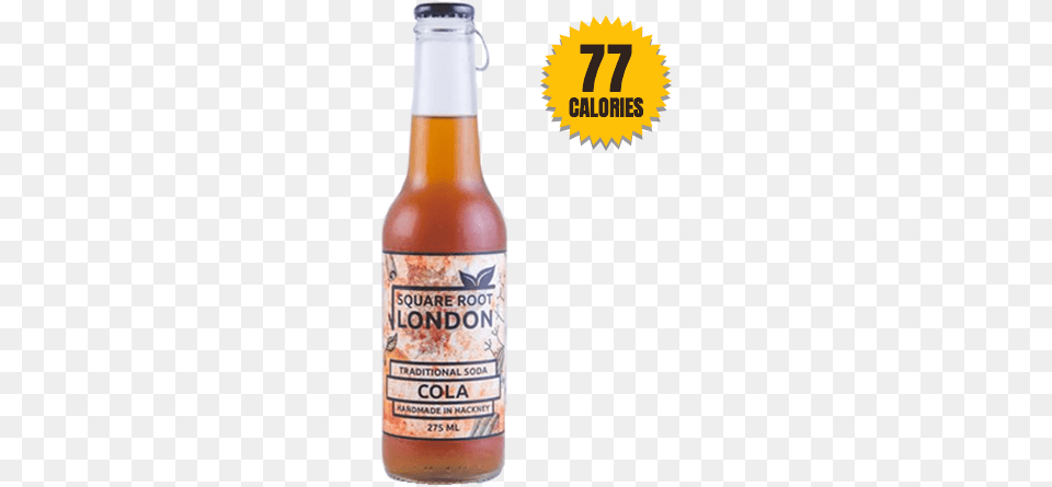 Square Root London Cola Soda Square Root London Cola, Alcohol, Beer, Beer Bottle, Beverage Free Png