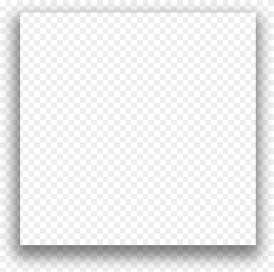 Square Shadow White Square Border, Gray Png