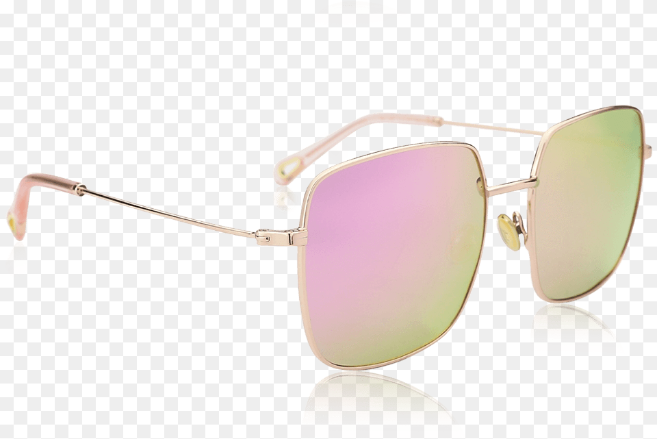 Square Sunglasses With Pink Lenses And Rose Gold Frame Still Life Photography, Accessories, Glasses Free Transparent Png