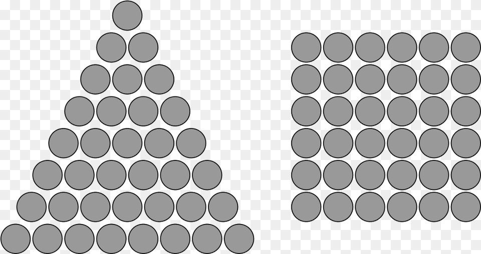 Square Triangular Number Grid Of Circles Blender Shader, Lighting, Text Png Image