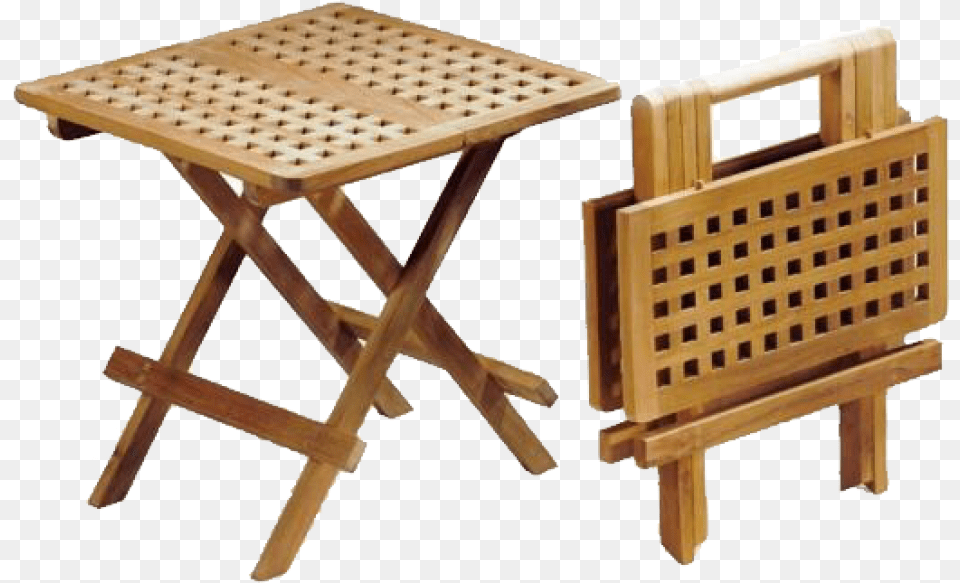 Square Waffle Picnic Table Small Wooden Folding Picnic Table, Furniture, Wood, Plywood, Crib Png Image