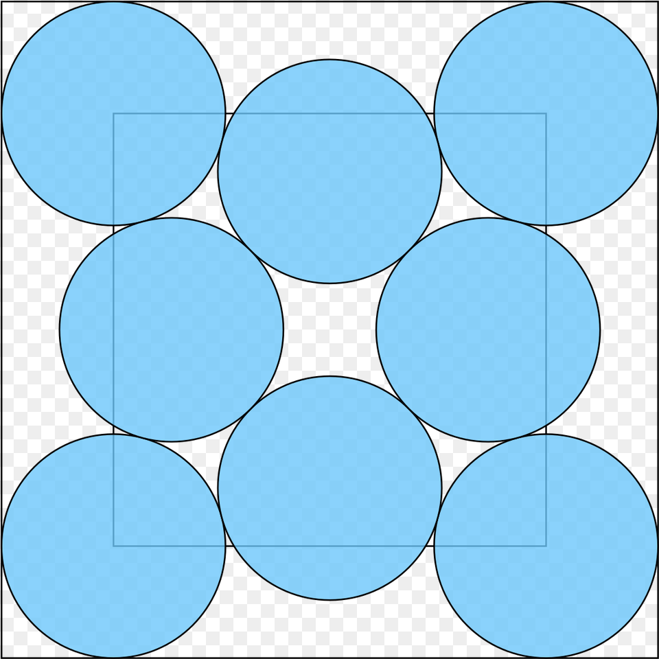 Square With 8 Circles, Sphere Png