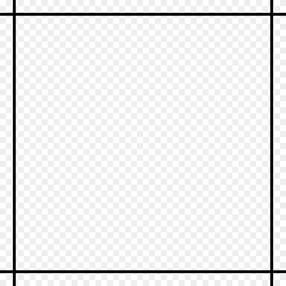 Square With Corners, Gray Png