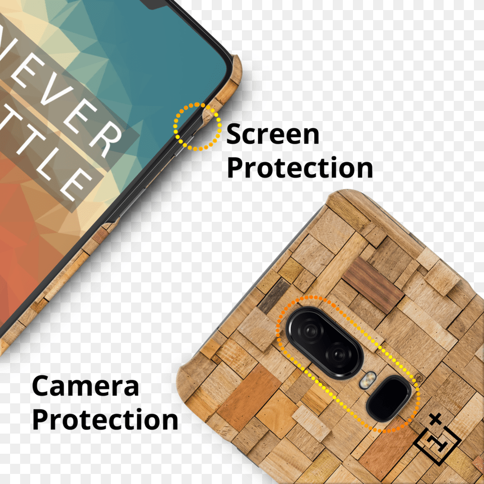 Square Wood Texture Back Cover Case For Oneplus, Electronics, Mobile Phone, Phone Free Transparent Png