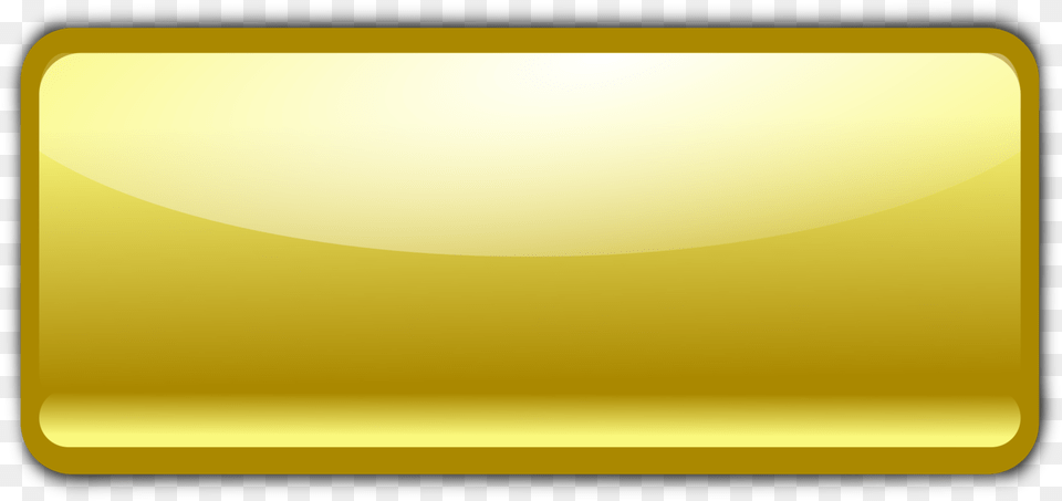 Square Yellow Rectangle Clipart Horizontal, Gold Free Png Download