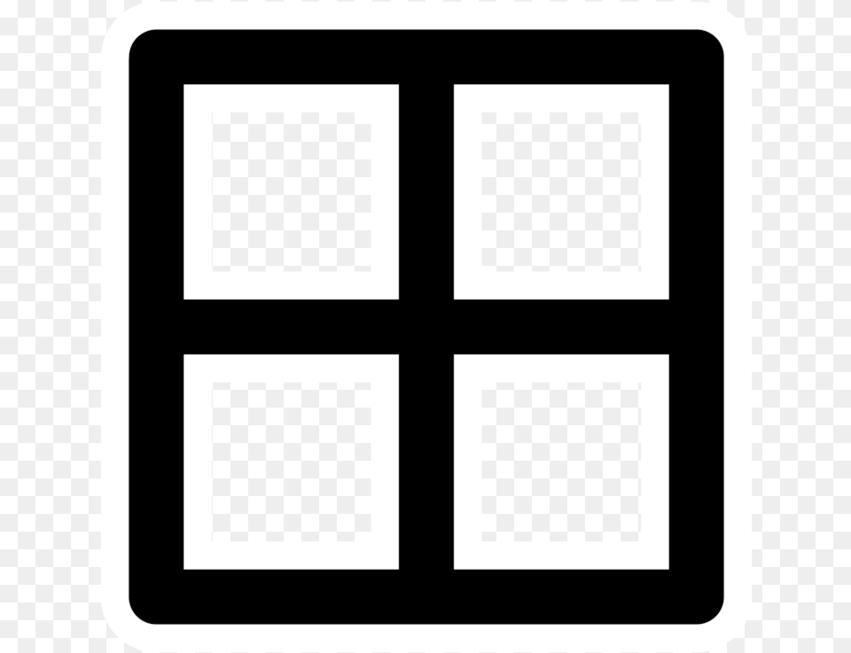 Squareanglesymmetry 4 Square White Icon, Cross, Symbol, Blackboard Png