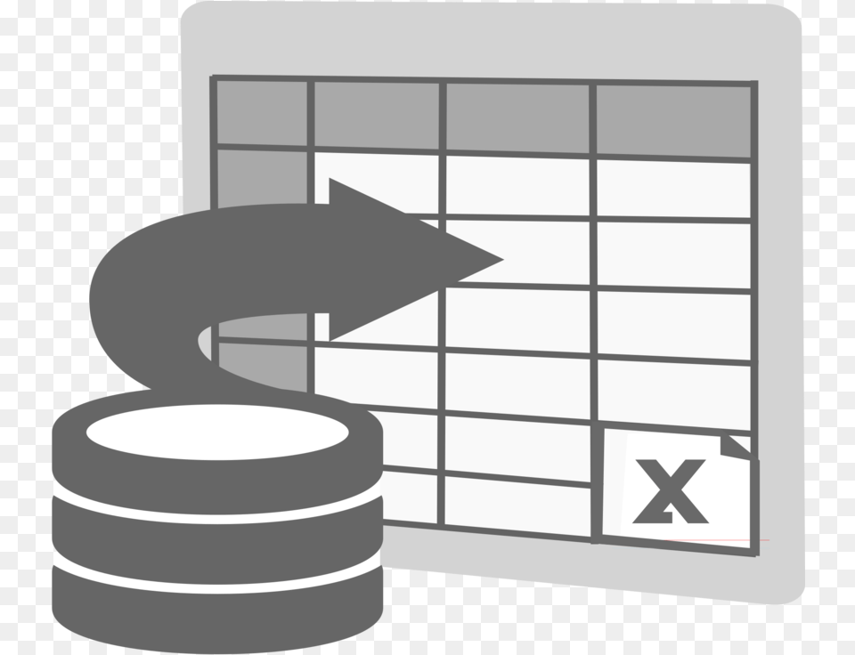 Squareangletext Data To Excel Icon, Indoors Png Image