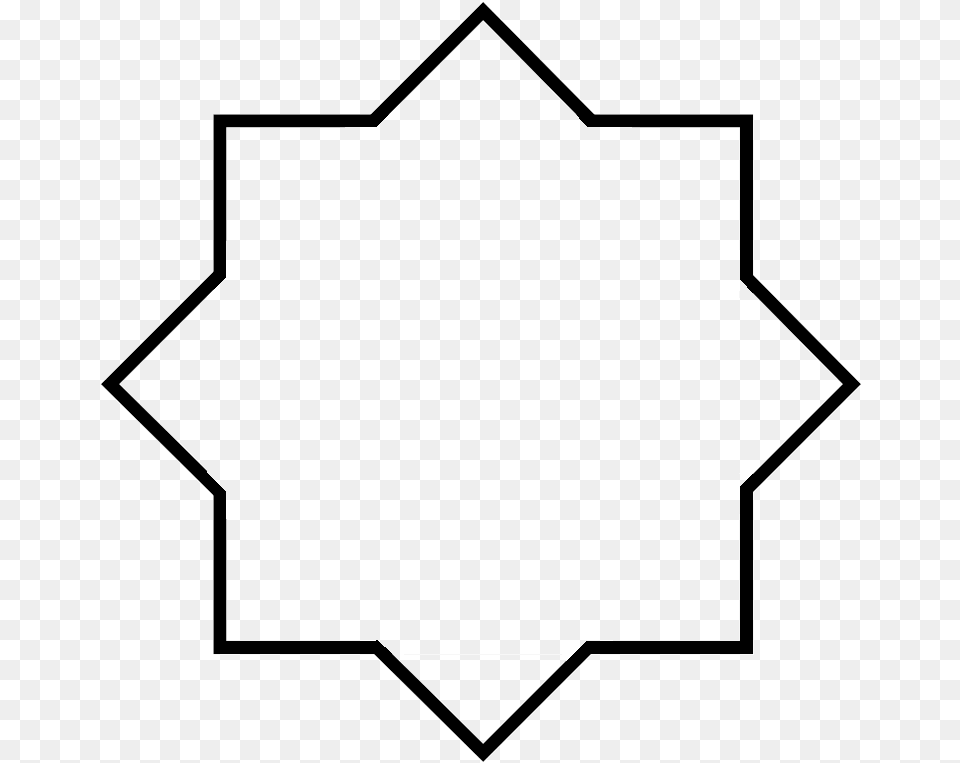 Squared Octagonal Star Line Art, Symbol, White Board Png Image