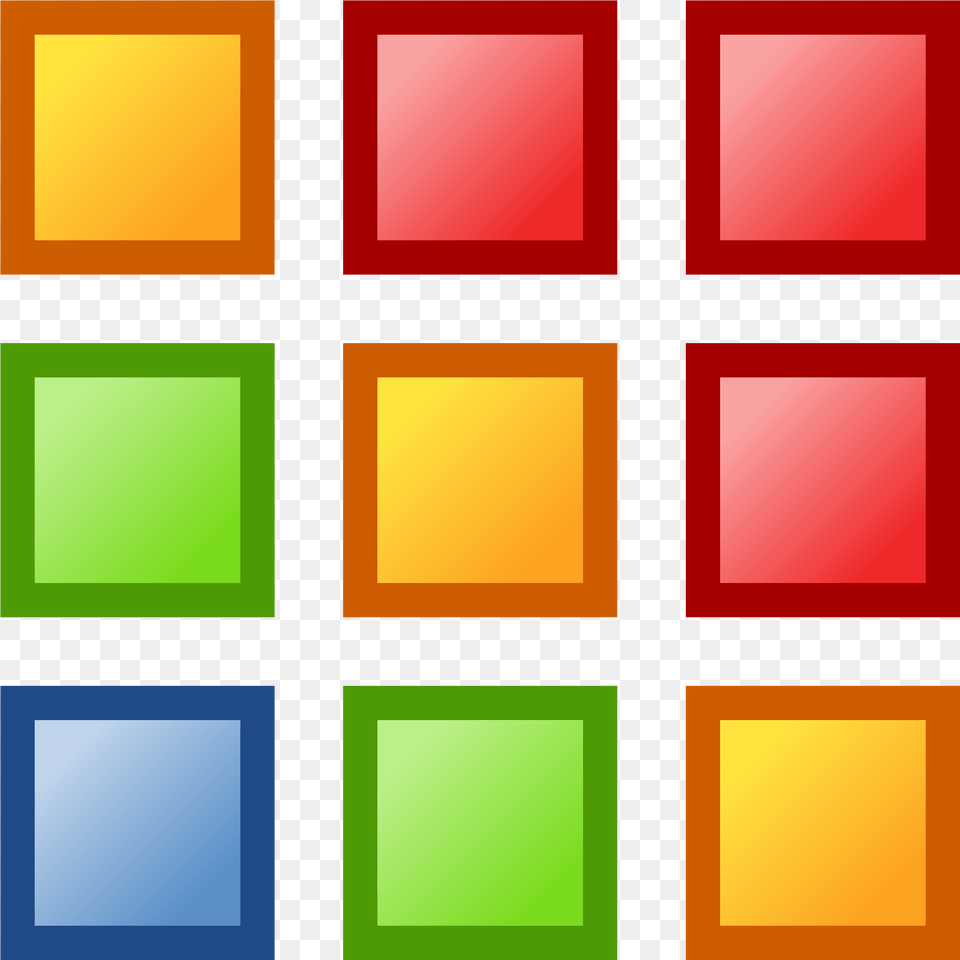 Squares Clipart Colored Clip Art Squares, Collage, Cross, Symbol, Paint Container Png Image