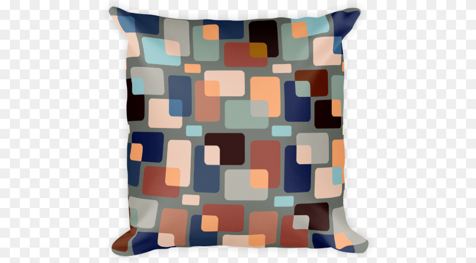 Squares Design, Cushion, Home Decor, Pillow Free Png