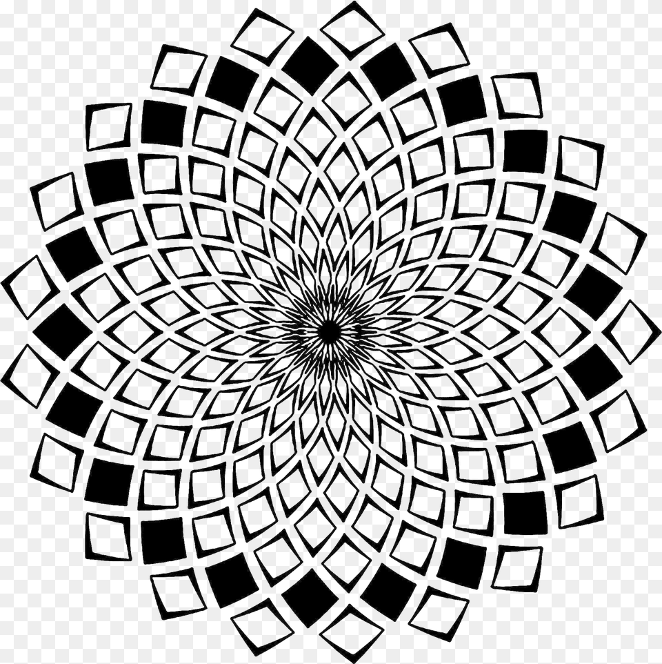 Squares Design, Spiral, Pattern, Art Png
