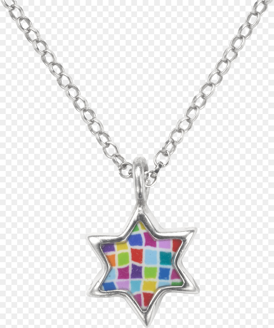 Squares In Star Of David Pendant Necklace, Accessories, Jewelry Free Transparent Png