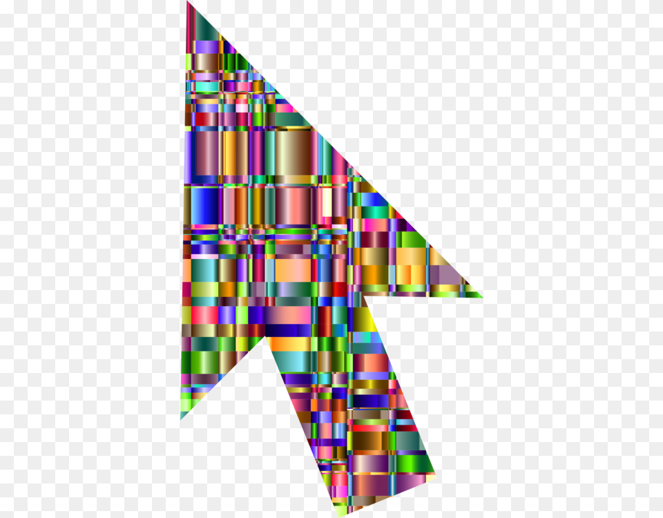 Squaretrianglesymmetry Colorful Mouse Cursor, Art, Graphics, Lighting, Triangle Free Png Download