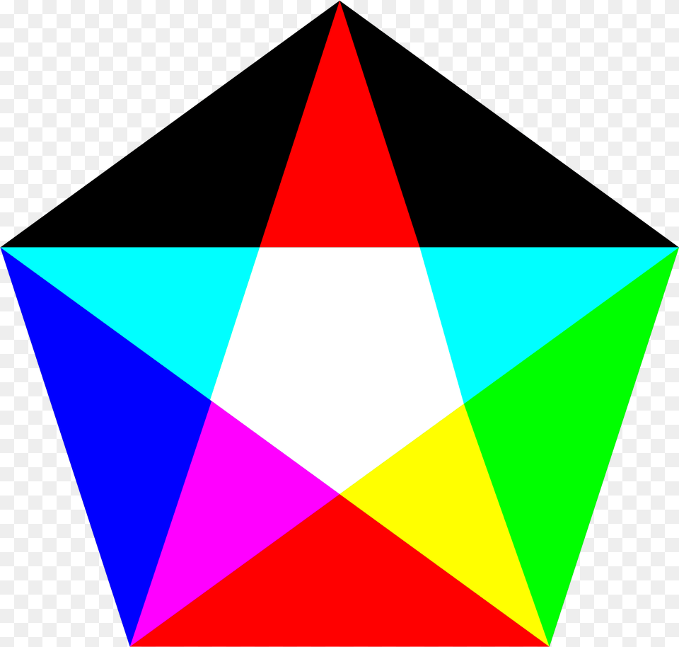 Squaretrianglesymmetry Imagenes De Un Pentagono A Color, Triangle Free Transparent Png