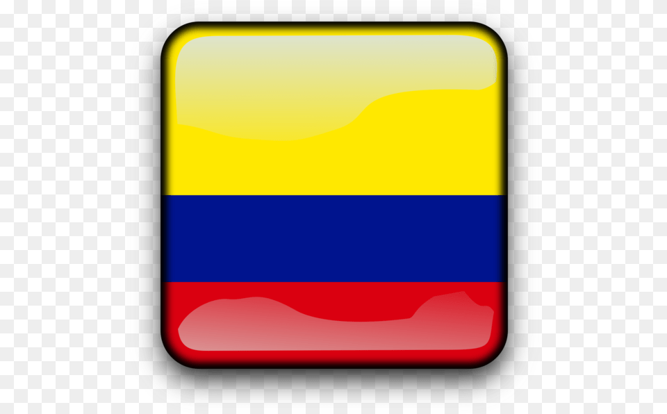 Squareyellowline Boton Bandera Colombia Free Png