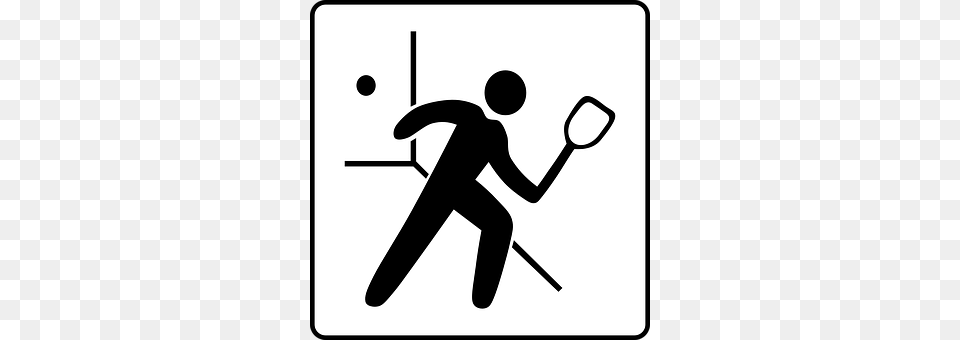 Squash Stencil, Silhouette, Badminton, Person Free Png Download