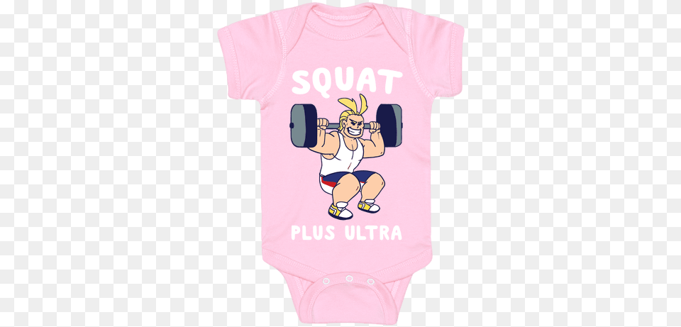 Squat Plus Ultra Onesie, Clothing, T-shirt, Baby, Person Free Transparent Png