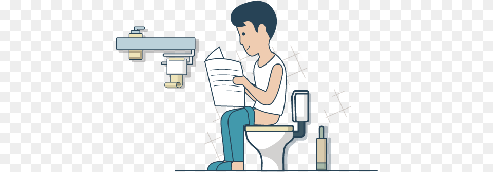 Squat Vector Cartoon Cartoon Sitting On Toilet, Person, Face, Head Free Png