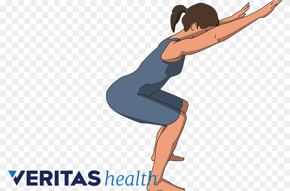 Squats Can Help To Strengthen The Knees And Slow Down, Yoga, Working Out, Fitness, Person Png Image