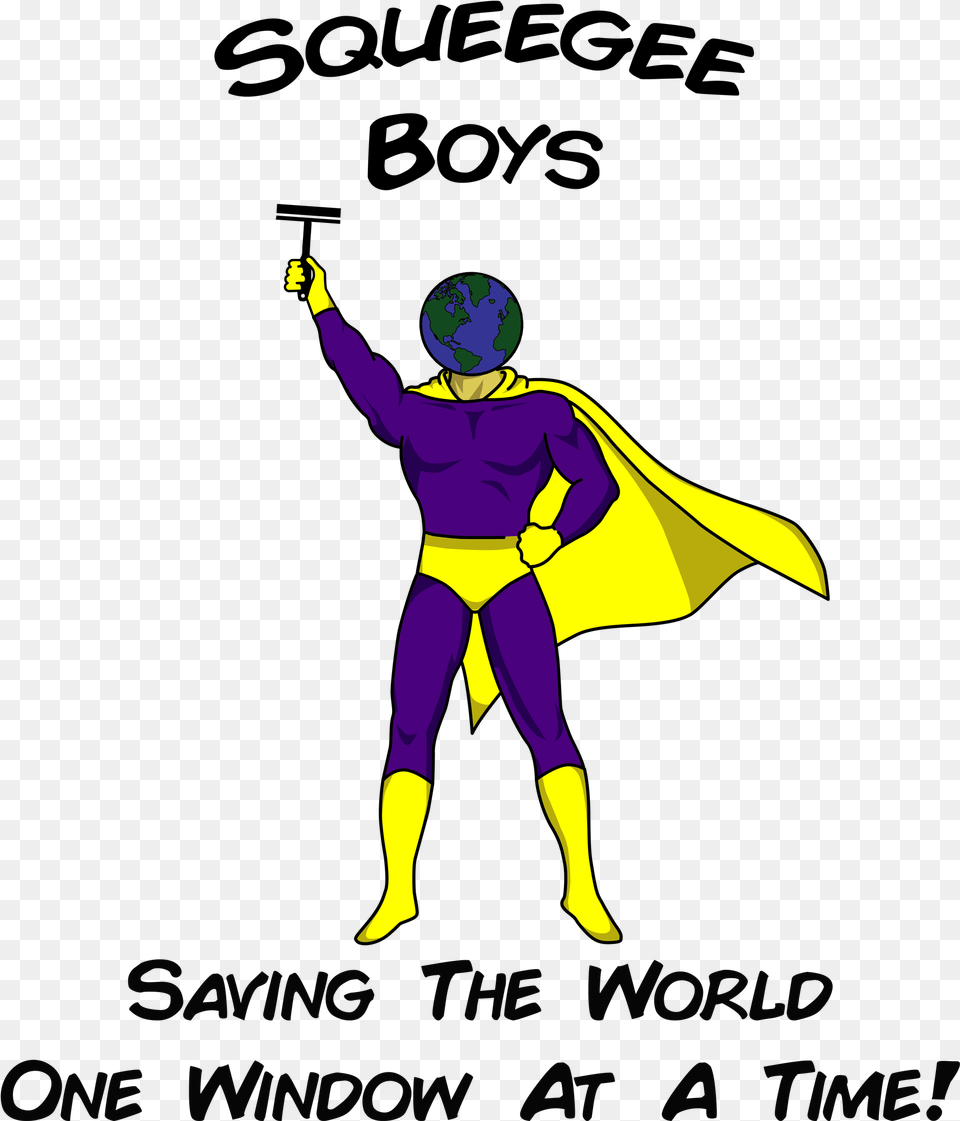 Squeegee Boys Cartoon, Purple, Baby, Person, Cape Png
