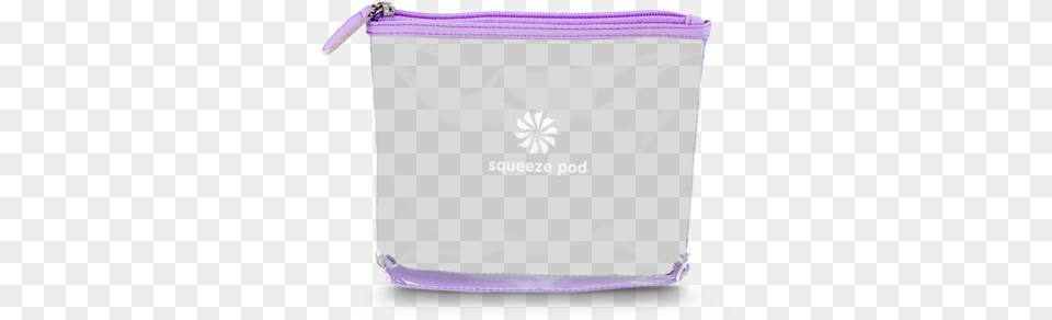 Squeeze Pod Tsa Approved Purple Clear Travel Bag Coin Purse, Accessories, Handbag Png Image