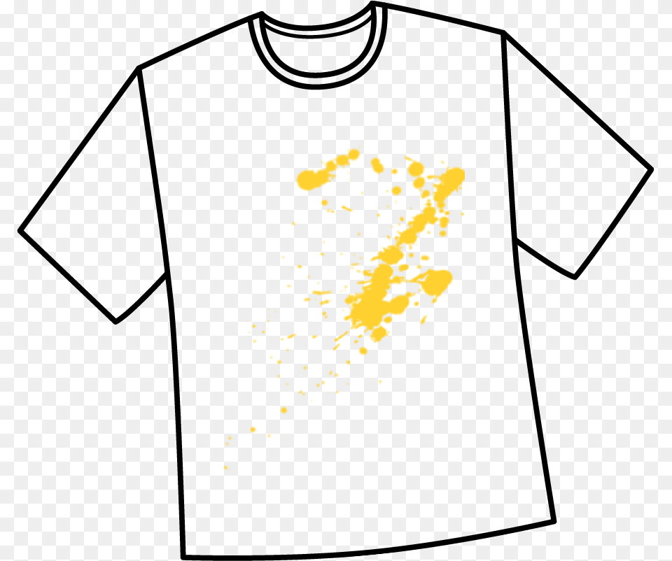 Squeeze The Mustard To Get Started T Shirt Stained, Stain, Astronomy, Moon, Nature Free Png Download