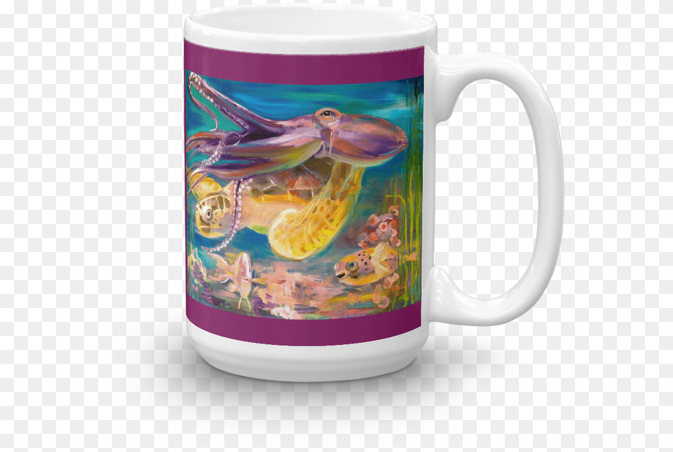 Squid Amp Turtle Mug, Cup, Beverage, Coffee, Coffee Cup Free Png Download