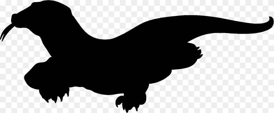 Squid Clipart Silhouette Komodo Dragon Silhouette, Animal, Mammal, Pig, Stencil Free Transparent Png