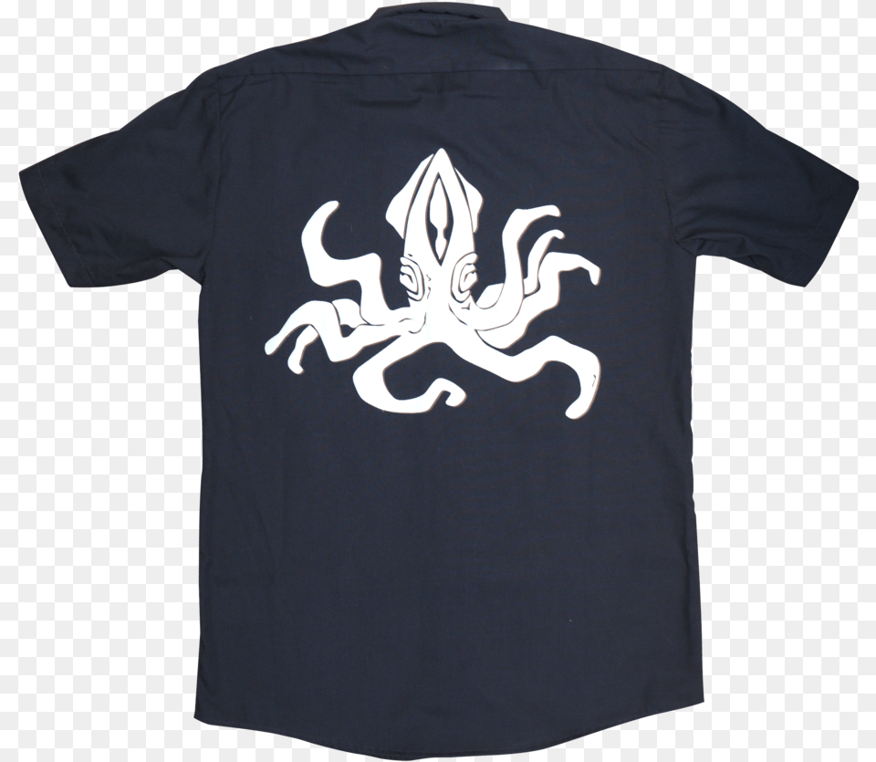 Squid Dickies Work Shirt Respect All Fear None Kinjaz, Clothing, T-shirt Png Image