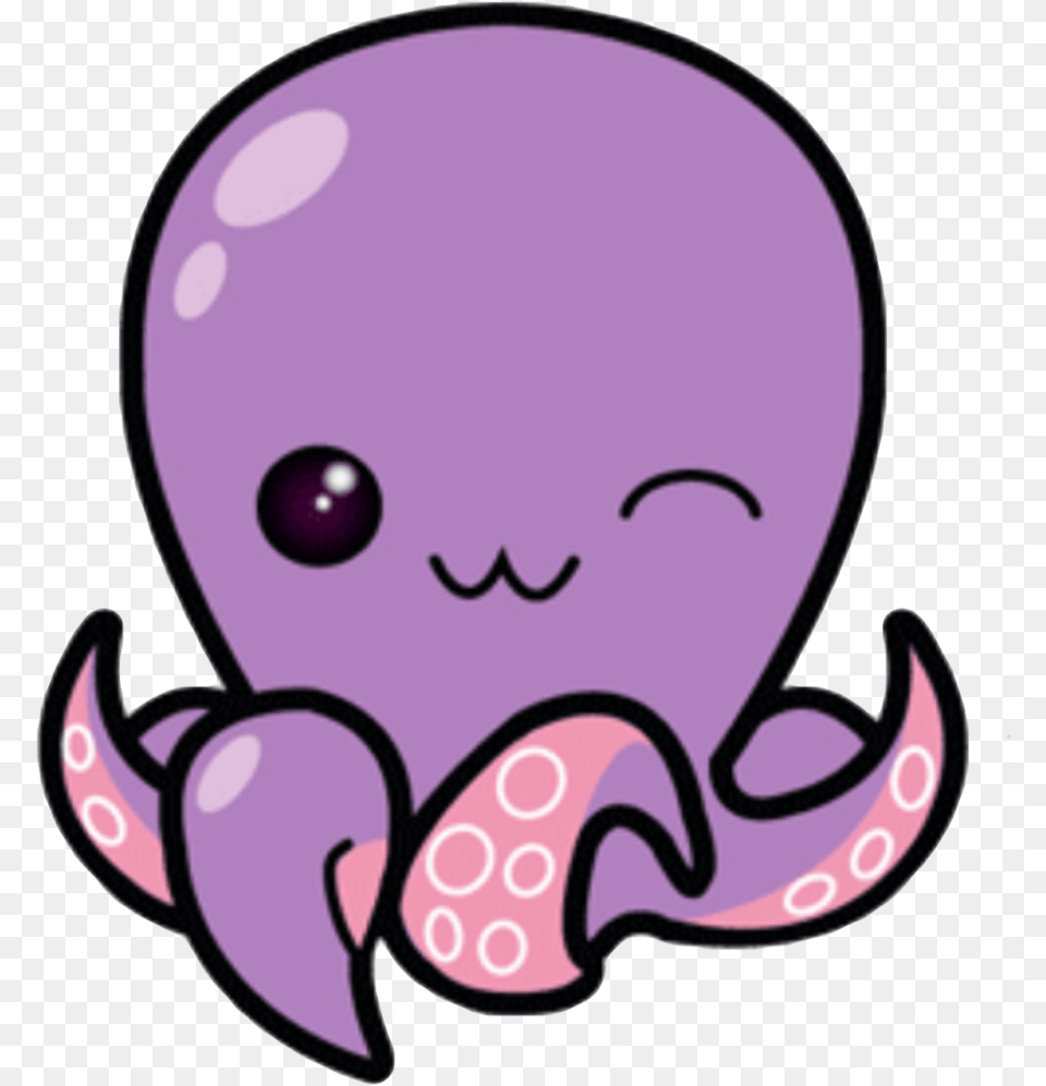 Squid Drawing Cute Kawaii Sea Creatures, Baby, Person, Animal Free Transparent Png