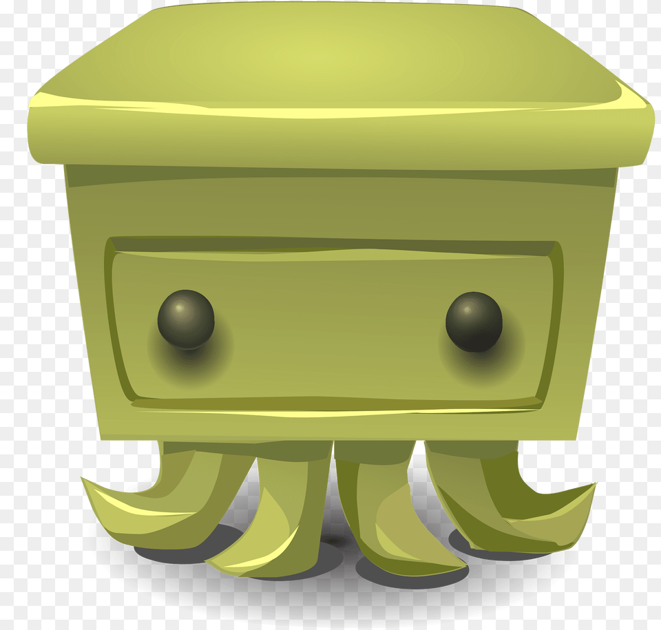 Squid Fantasy Side Table Clipart, Cabinet, Drawer, Furniture, Mailbox Png Image