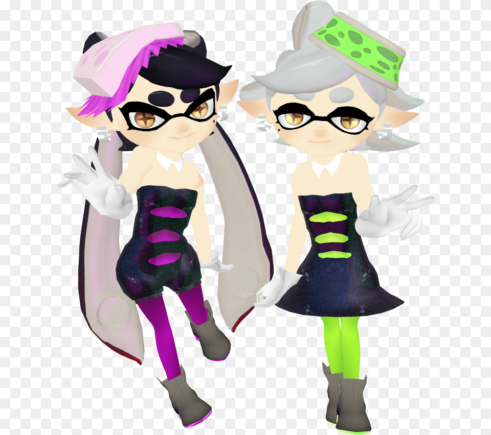 Squid Sisters Amp Pass Squid Sisters Model Mmd, Baby, Book, Comics, Publication Free Transparent Png