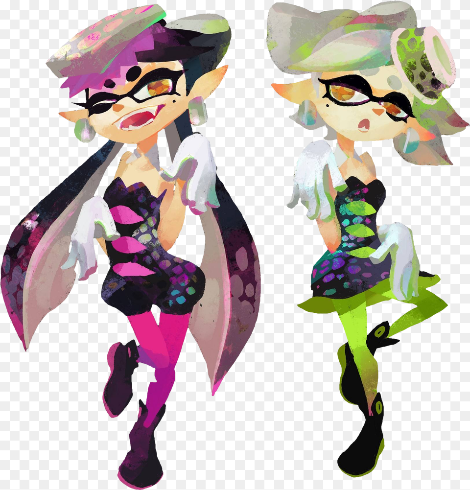 Squid Sisters Transparent Squid Sisters, Tape, Art, Baby, Person Png Image