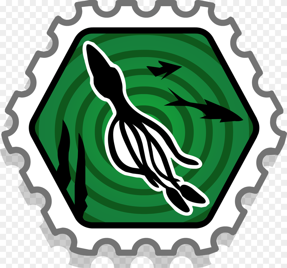 Squid Spotter Stamp Club Penguin Wiki Fandom Powered, Leaf, Plant, Cutlery, Fork Free Png