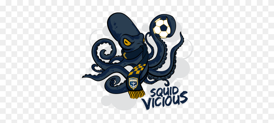 Squid Vicious The Kraken Jacksonville Armada Fc, Electronics, Hardware, Device, Grass Free Png Download