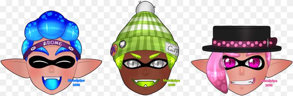 Squiddo Headshots Cartoon, Clothing, Hat, Baby, Person Free Png Download