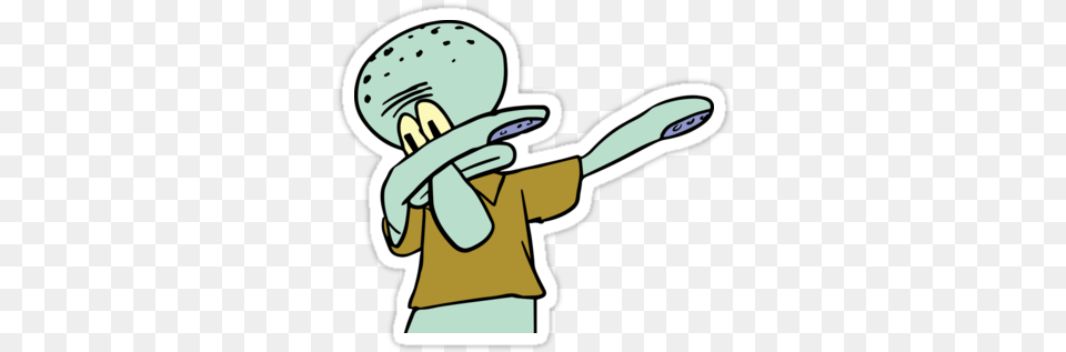 Squidward Dab By Emilyosman Transparent Background Squidward Dab, Frisbee, Toy, Appliance, Blow Dryer Png Image