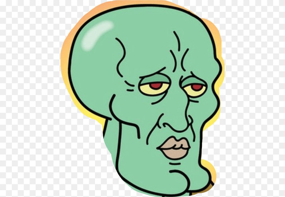 Squidward Freetoedit, Alien, Head, Person, Baby Png