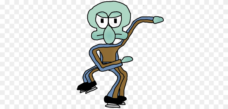 Squidward Skate Cartoon, Baby, Person, Art Free Transparent Png