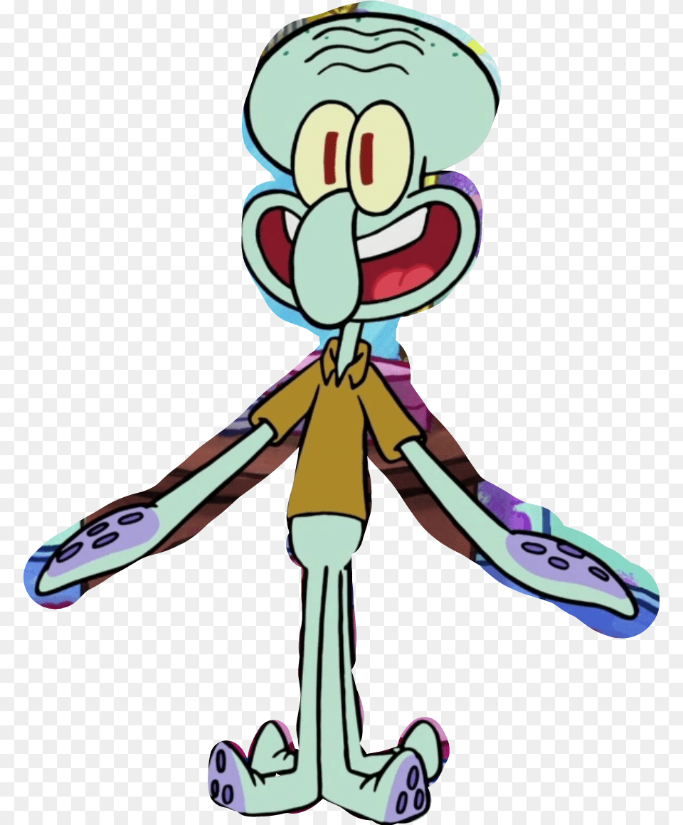 Squidward Squidwardtentacles Spongebob Spongebobsquarep, Cartoon, Person, Book, Comics Png