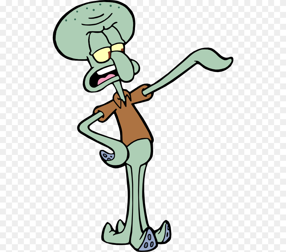 Squidward Tentacles Squidward From Spongebob, Cartoon, Person Free Png Download
