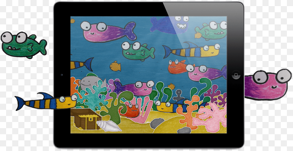 Squiggle Fish Ipad Clipart Ipads, Computer, Electronics, Tablet Computer, Animal Png Image