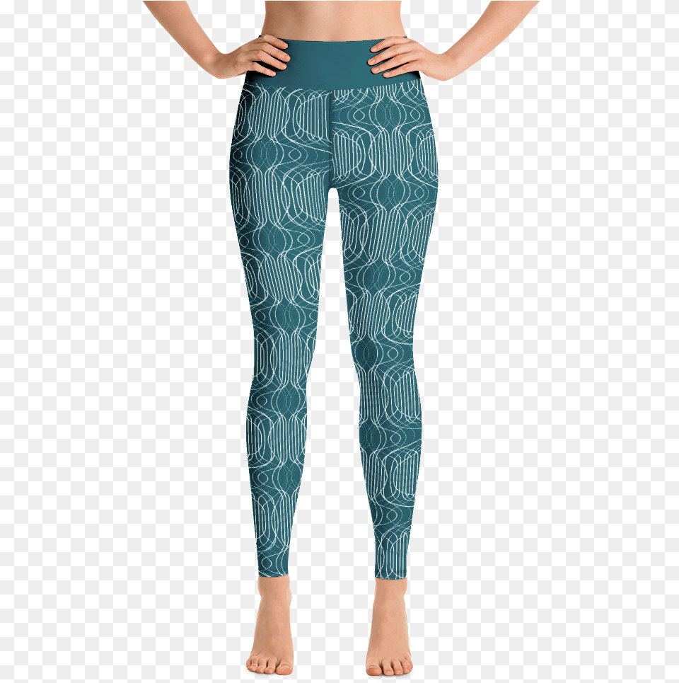 Squiggly Lines Yoga Pants Leggings, Clothing, Hosiery, Tights, Adult Free Transparent Png