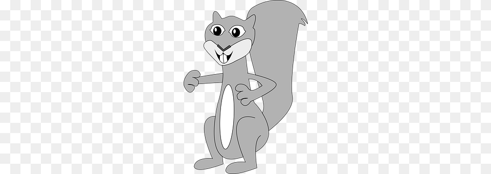 Squirrel Cartoon, Animal, Cat, Mammal Png Image