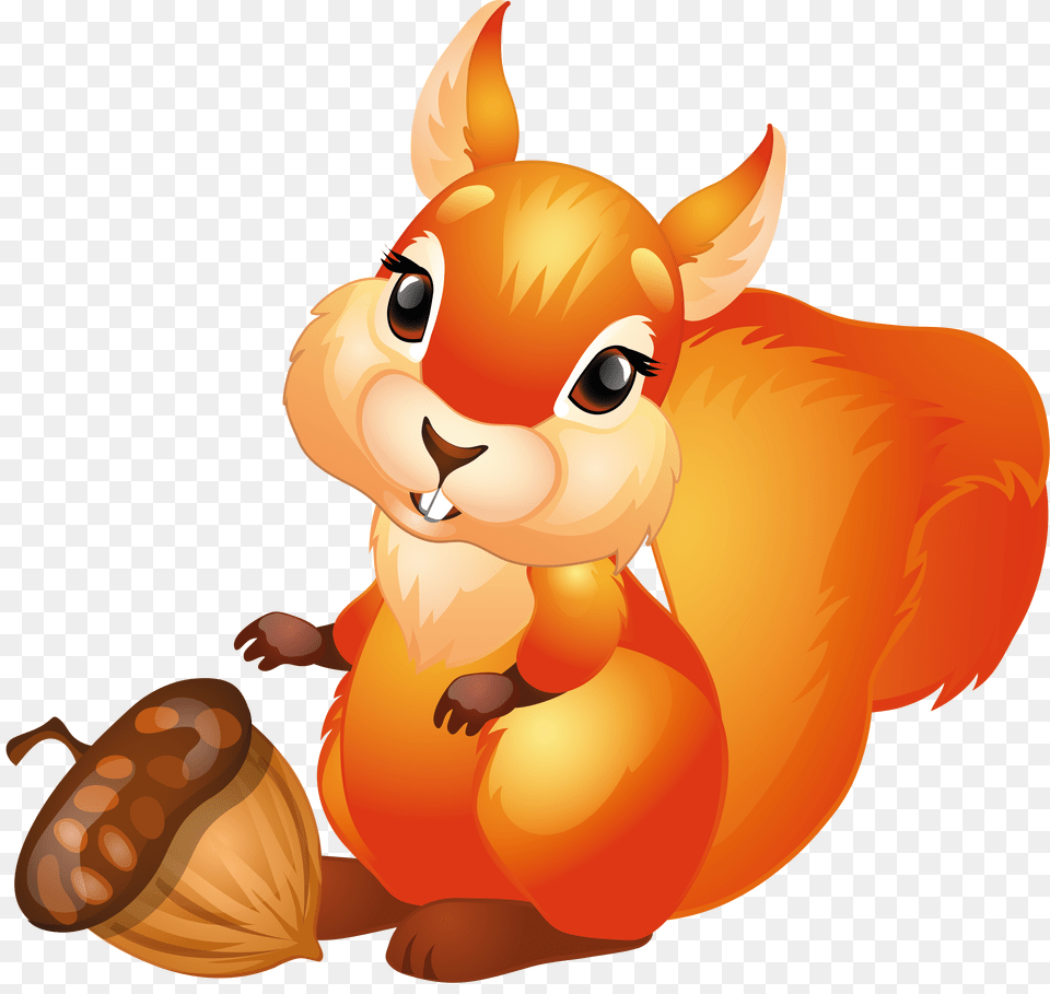Squirrel, Food, Nut, Plant, Produce Free Png Download