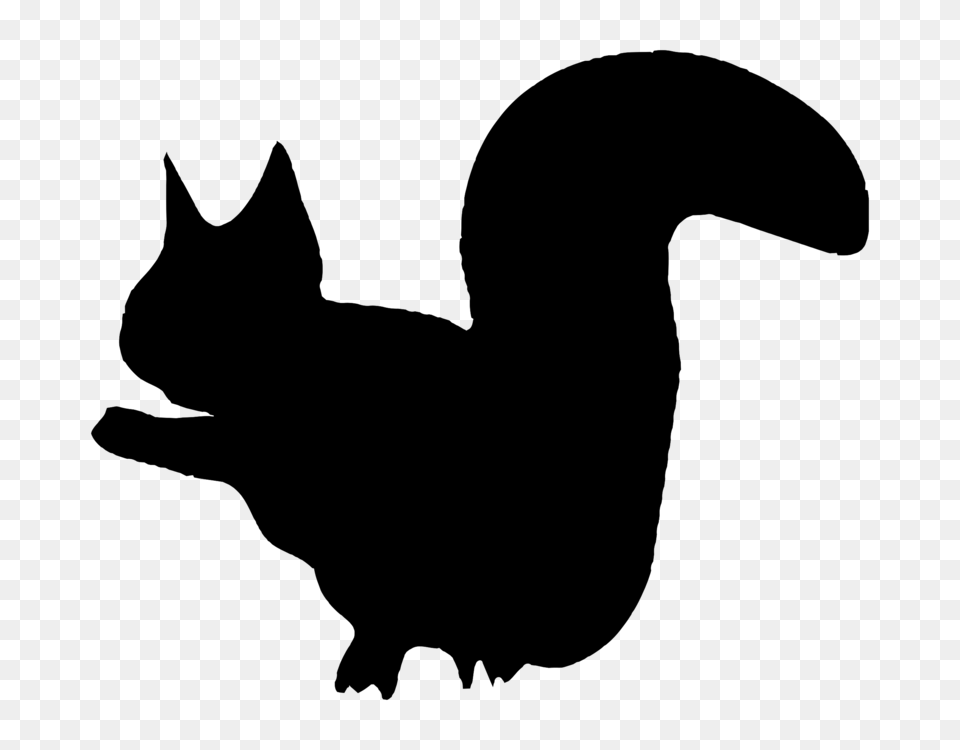 Squirrel Animal Silhouettes Computer Icons, Gray Free Transparent Png